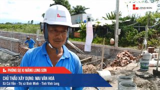 Phóng sự Công trình sử dụng Xi măng Long Sơn tại Vĩnh Long 18.05.2020