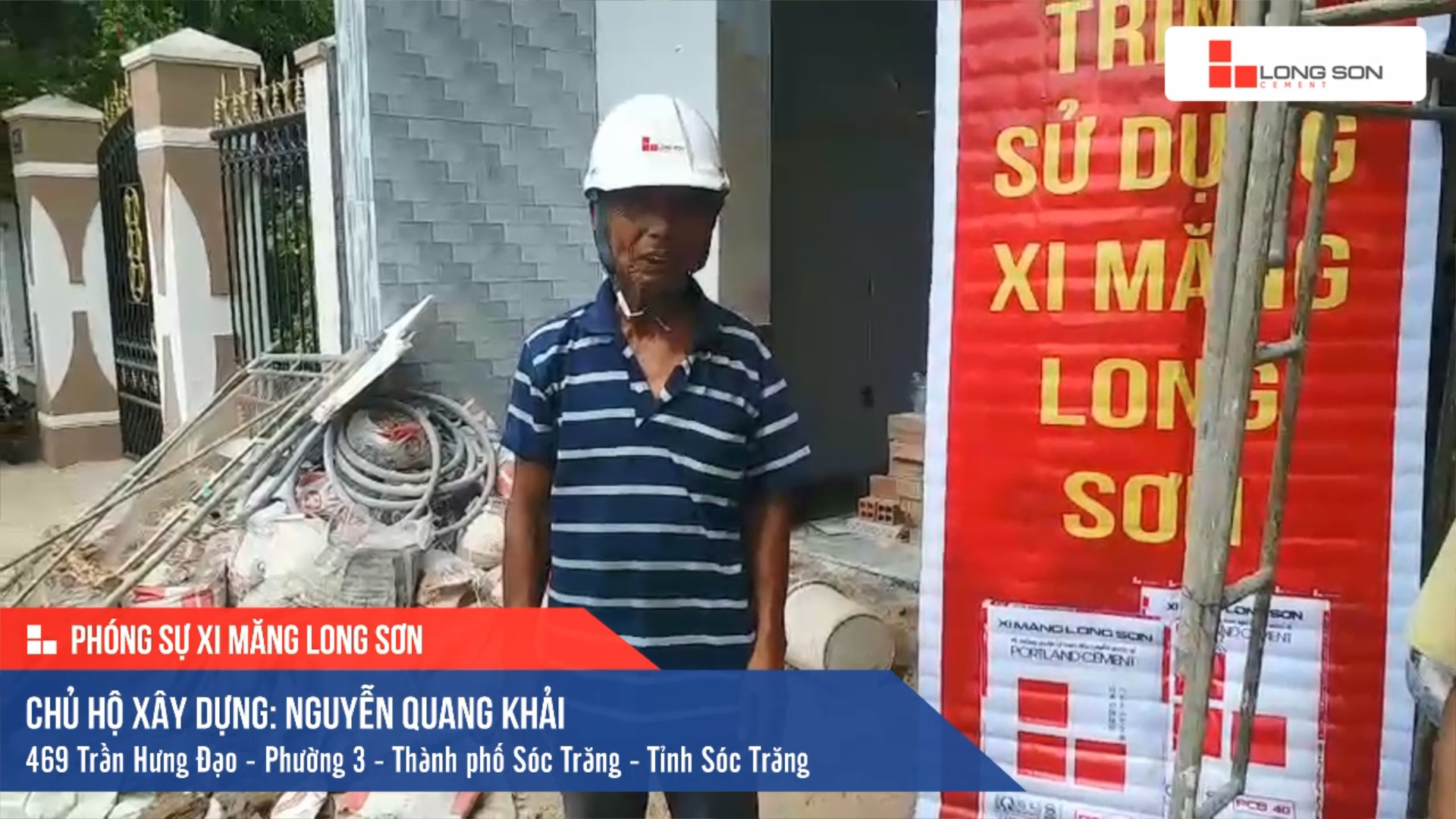 Phóng sự Công trình sử dụng Xi măng Long Sơn tại Sóc Trăng 23.05.2020