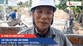 Phóng sự công trình sử dụng Xi măng Long Sơn tại Hải Dương 06.06.2020