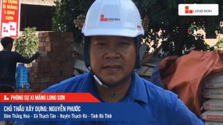 Phóng sự công trình sử dụng Xi măng Long Sơn tại Hà Tĩnh 17.07.2020