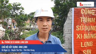 Phóng sự công trình sử dụng Xi măng Long Sơn tại Bắc Giang 09.08.2020