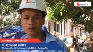 Phóng sự công trình sử dụng Xi măng Long Sơn tại Hưng Yên 11.08.2020