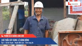 Phóng sự công trình sử dụng Xi măng Long Sơn tại Long An 08.08.2020