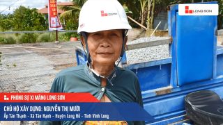 Phóng sự công trình sử dụng Xi măng Long Sơn tại Vĩnh Long 04.08.2020