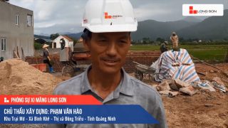 Phóng sự công trình sử dụng Xi măng Long Sơn tại Quảng Ninh 20.09.2020