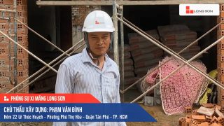 Phóng sự công trình sử dụng Xi măng Long Sơn tại TP. Hồ Chí Minh 08.10.2020