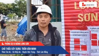Phóng sự công trình sử dụng Xi măng Long Sơn tại Lâm Đồng 12.10.2020