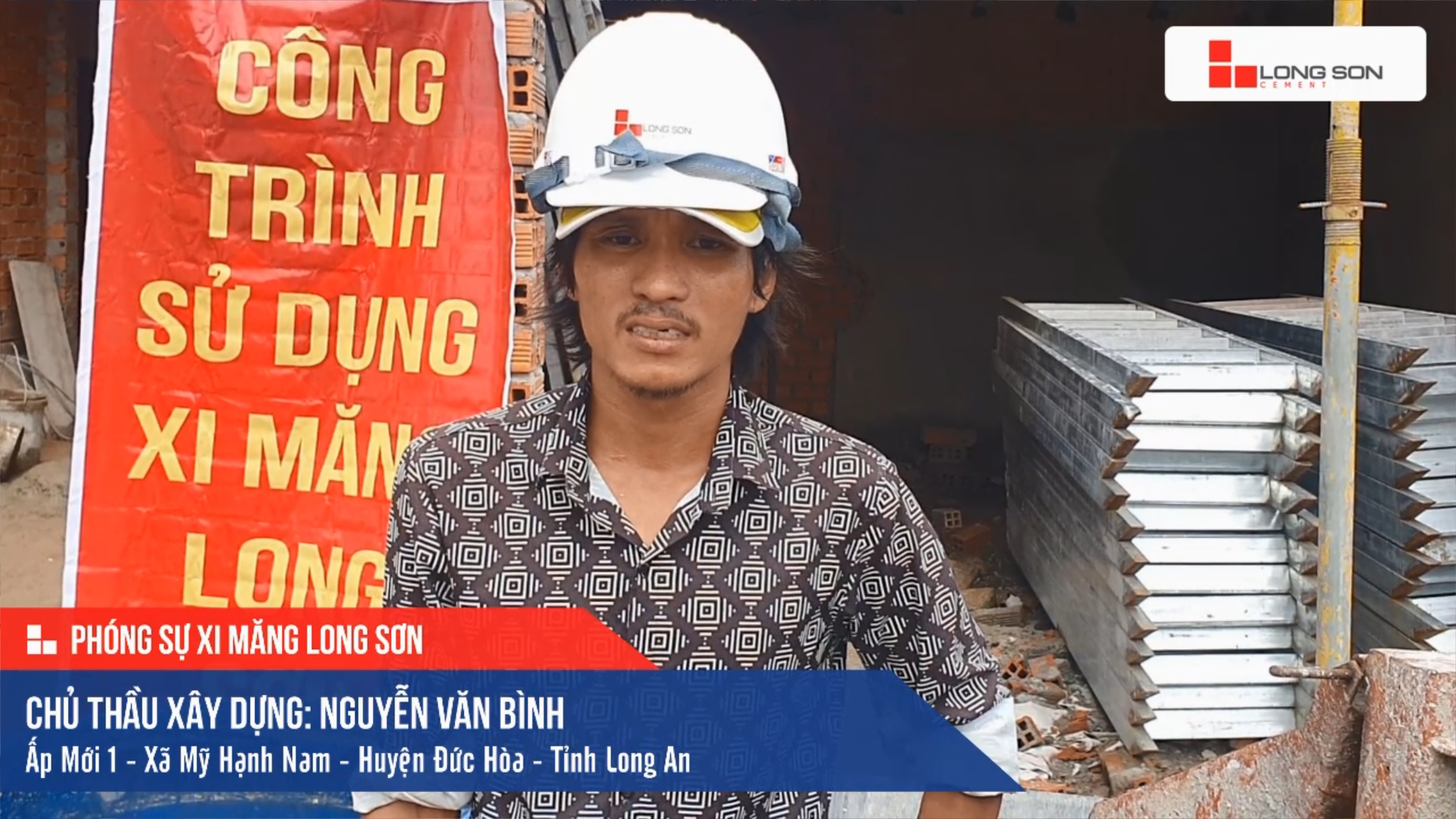 Phóng sự công trình sử dụng Xi măng Long Sơn tại Long An 20.10.2020