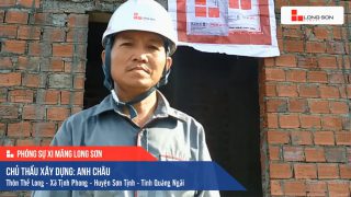 Phóng sự công trình sử dụng Xi măng Long Sơn tại Quảng Ngãi 06.10.2020