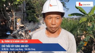 Phóng sự công trình sử dụng Xi măng Long Sơn tại Bắc Giang 10.11.2020