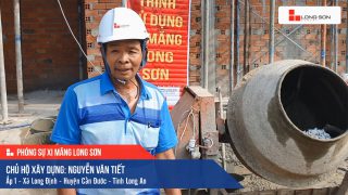 Phóng sự công trình sử dụng Xi măng Long Sơn tại Long An 08.11.2020