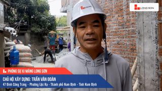 Phóng sự công trình sử dụng Xi măng Long Sơn tại Nam Định 11.11.2020
