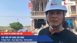 Phóng sự công trình sử dụng Xi măng Long Sơn tại Nam Định 09.11.2020