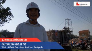 Phóng sự công trình sử dụng Xi măng Long Sơn tại Nghệ An 09.11.2020