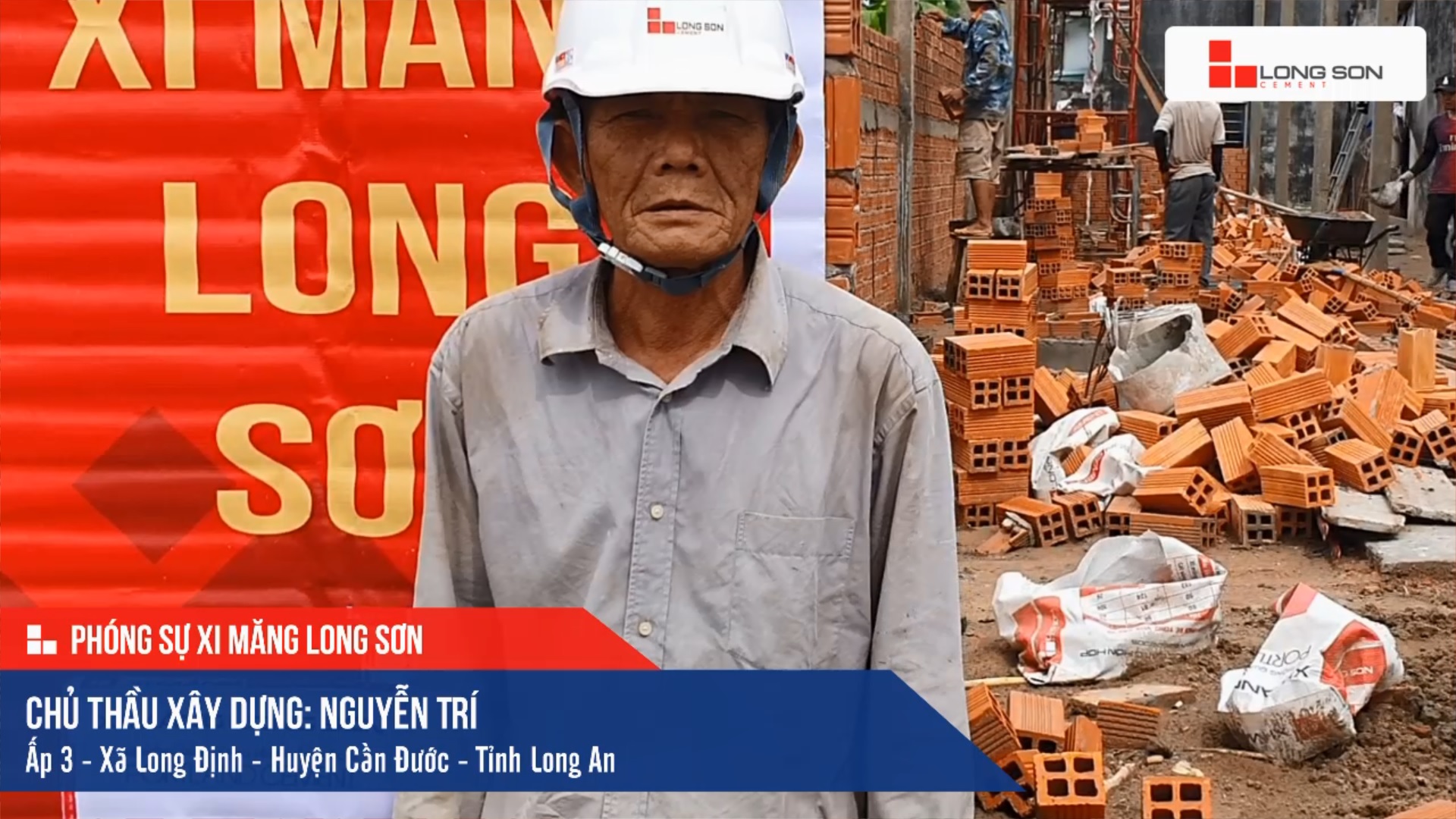 Phóng sự công trình sử dụng Xi măng Long Sơn tại Long An 12.12.2020