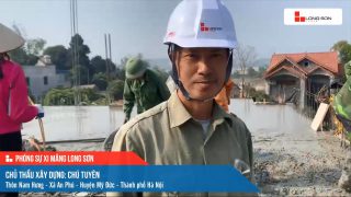 Phóng sự công trình sử dụng Xi măng Long Sơn tại Hà Nội 14.01.2021