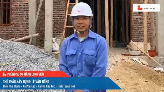 Phóng sự công trình sử dụng Xi măng Long Sơn tại Thanh Hóa 18.01.2021