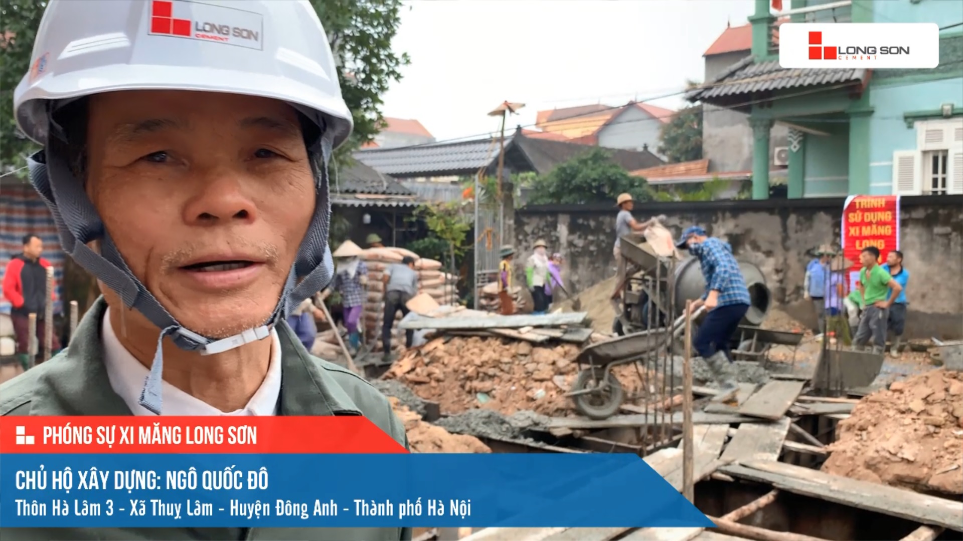 Phóng sự công trình sử dụng Xi măng Long Sơn tại Hà Nội 05.03.2021