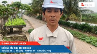 Phóng sự công trình sử dụng Xi măng Long Sơn tại Hải Phòng 08.03.2021