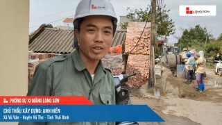 Phóng sự công trình sử dụng Xi măng Long Sơn tại Thái Bình 07.03.2021