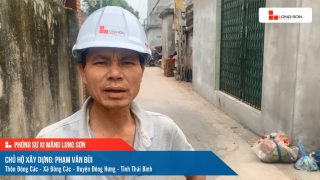 Phóng sự công trình sử dụng Xi măng Long Sơn tại Thái Bình 13.03.2021