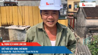 Phóng sự công trình sử dụng Xi măng Long Sơn tại Hà Nội 08.04.2021