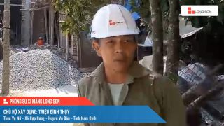 Phóng sự công trình sử dụng Xi măng Long Sơn tại Nam Định 22.05.2021