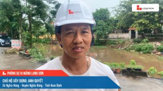 Phóng sự công trình sử dụng Xi măng Long Sơn tại Nam Định 12.06.2021