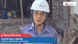 Phóng sự công trình sử dụng xi măng Long Sơn tại Hải Dương ngày 11/07/2021