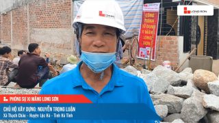 Phóng sự công trình sử dụng xi măng Long Sơn tại Hà Tĩnh ngày 23/07/2021
