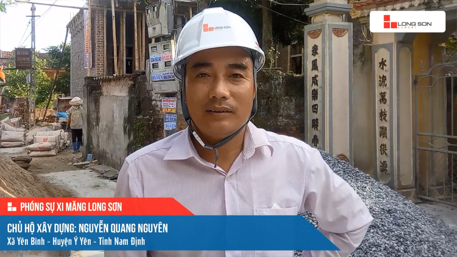 Phóng sự công trình sử dụng xi măng Long Sơn tại Nam Định ngày 15/07/2021