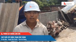 Phóng sự công trình sử dụng xi măng Long Sơn tại Hải Dương ngày 01/07/2021
