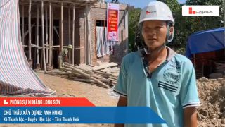 Phóng sự công trình sử dụng xi măng Long Sơn tại Thanh Hóa ngày 17/07/2021