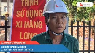 Phóng sự công trình sử dụng xi măng Long Sơn tại Bắc Kạn ngày 17/08/2021