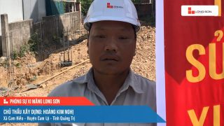Phóng sự công trình sử dụng xi măng Long Sơn tại Quảng Trị ngày 15/08/2021