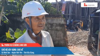 Phóng sự công trình sử dụng xi măng Long Sơn tại Bắc Giang ngày 18/08/2021