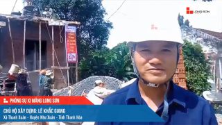 Phóng sự công trình sử dụng xi măng Long Sơn tại Thanh Hóa ngày 10/09/2021