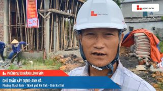 Phóng sự công trình sử dụng xi măng Long Sơn tại Hà Tĩnh ngày 22/09/2021