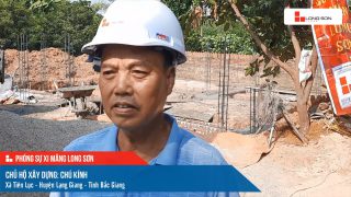 Phóng sự công trình sử dụng xi măng Long Sơn tại Bắc Giang ngày 12/09/2021