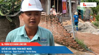 Phóng sự công trình sử dụng xi măng Long Sơn tại Hải Dương ngày 16/09/2021