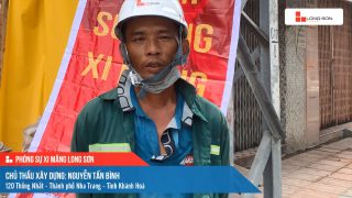 Phóng sự công trình sử dụng xi măng Long Sơn tại Khánh Hoà ngày 15/10/2021