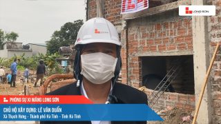 Phóng sự công trình sử dụng xi măng Long Sơn tại Hà Tĩnh ngày 22/10/2021