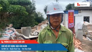 Phóng sự công trình sử dụng xi măng Long Sơn tại Nam Định ngày 22/10/2021