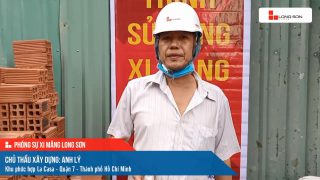 Phóng sự công trình sử dụng xi măng Long Sơn tại thành phố Hồ Chí Minh ngày 09/10/2021