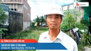 Phóng sự công trình sử dụng xi măng Long Sơn tại Thanh Hóa ngày 12/10/2021