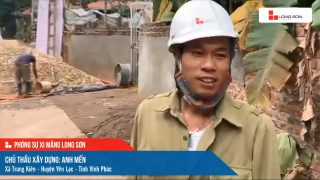 Phóng sự công trình sử dụng xi măng Long Sơn tại Vĩnh Phúc ngày 28/10/2021