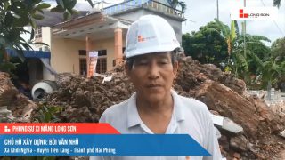 Phóng sự công trình sử dụng xi măng Long Sơn tại Hải Phòng ngày 23/09/2021