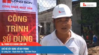 Phóng sự công trình sử dụng Xi măng Long Sơn tại Ninh Thuận ngày 18/10/2021