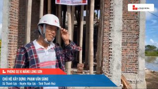 Phóng sự công trình sử dụng xi măng Long Sơn tại Thanh Hóa ngày 22/09/2021