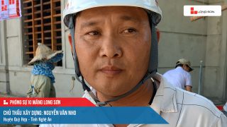 Phóng sự công trình sử dụng Xi măng Long Sơn tại Nghệ An ngày 21/10/2021